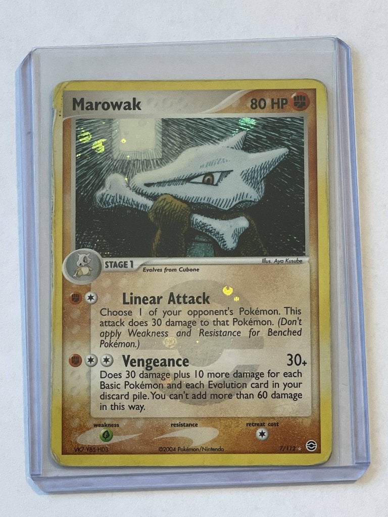 Marowak #7/122 2004 Holo, Ophalen of Verzenden, Gebruikt, Losse kaart, Foil