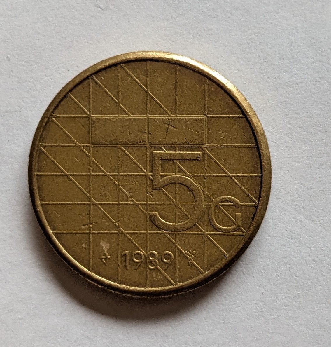 5 Gulden munt 1989 Koningin Beatrix, Postzegels en Munten, Munten | Nederland, Ophalen of Verzenden, Koningin Beatrix, 5 gulden
