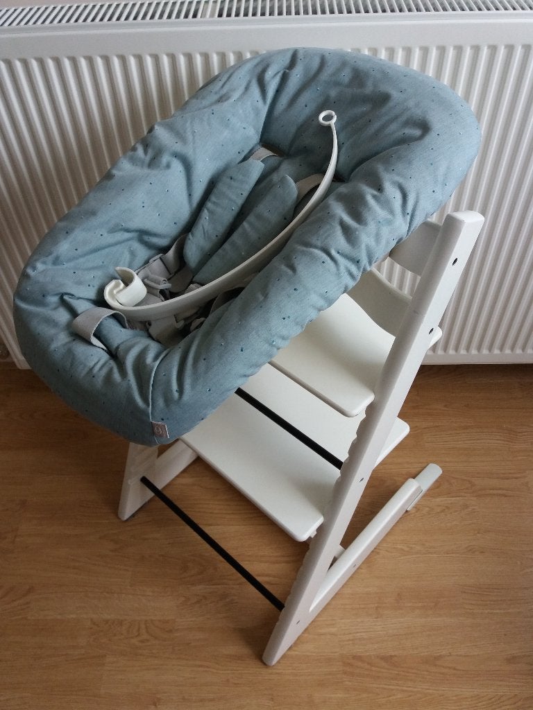 Stokke Tripp Trapp kinderstoel, met newbornset, Ophalen, Gebruikt, Meegroeistoel, Stoelverkleiner