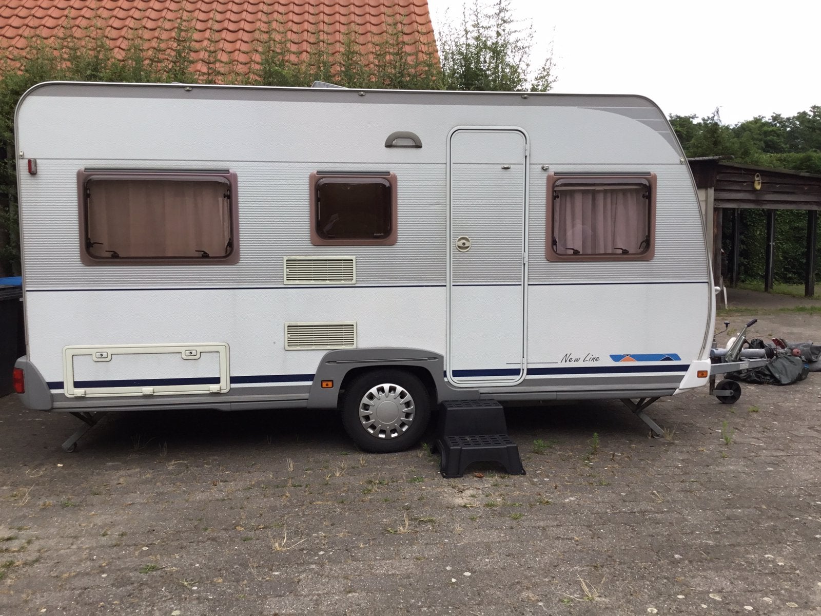 Mooie Dethleffs Newline caravan met voortent., Rondzit, Particulier, Dethleffs, Tot en met 4