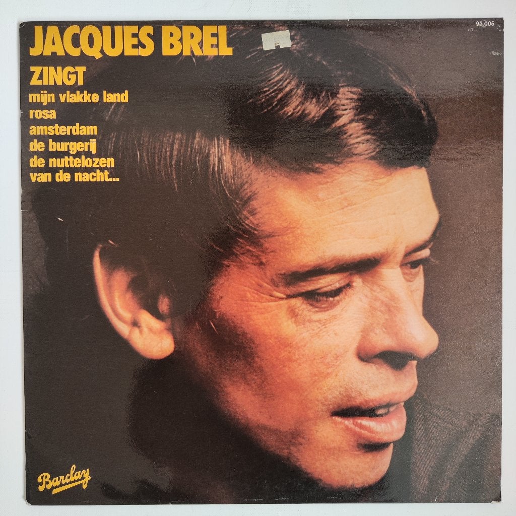 Jacques Brel – Zingt (Vinyl), LP, Gebruikt, Overige genres, Ophalen of Verzenden