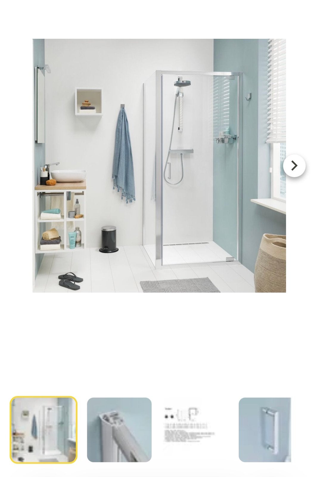 Sealskin Compact Draaideur Douchecabine met Zijwand 90x90 cm, Ophalen, Nieuw, Overige typen