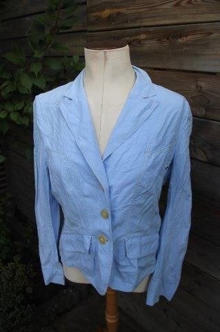 Jasje blauw ruit Riani mt 40 Vaste prijs AANBIEDING, Maat 38/40 (M), Blauw, Riani, Ophalen of Verzenden