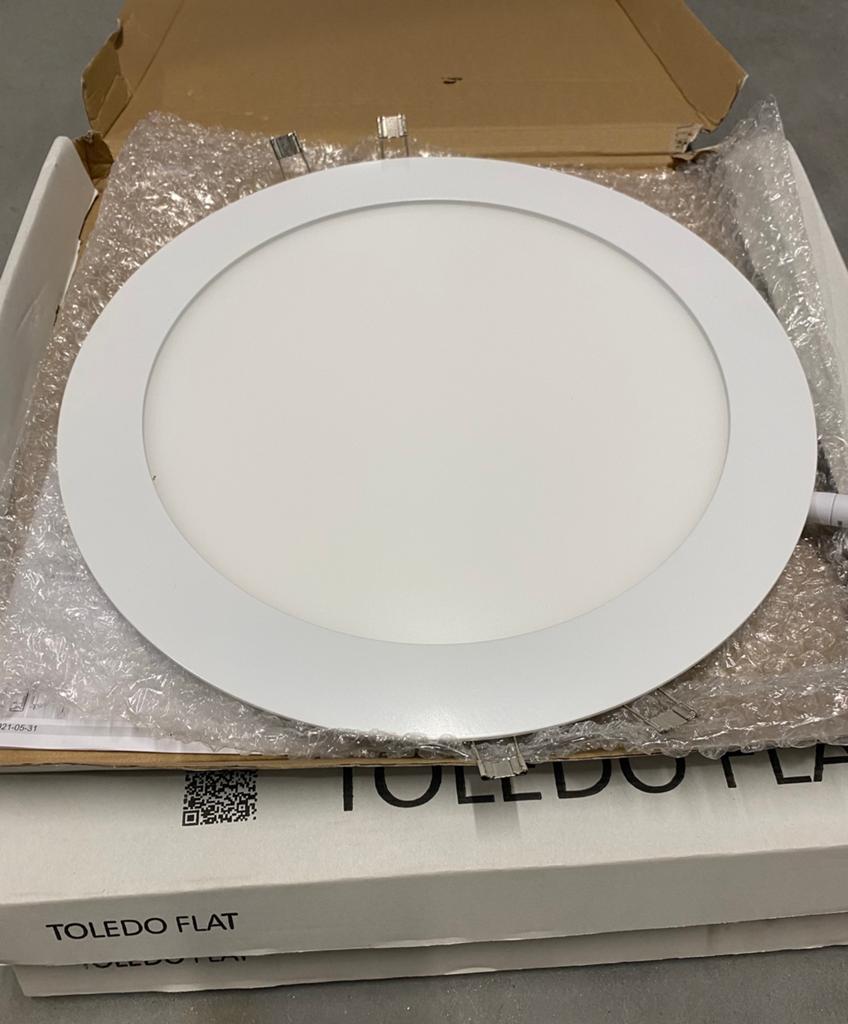 3 stuks RZB  Toledo Flat inbouwlamp 22W - nieuw, Ophalen of Verzenden, Zo goed als nieuw, Metaal of Aluminium