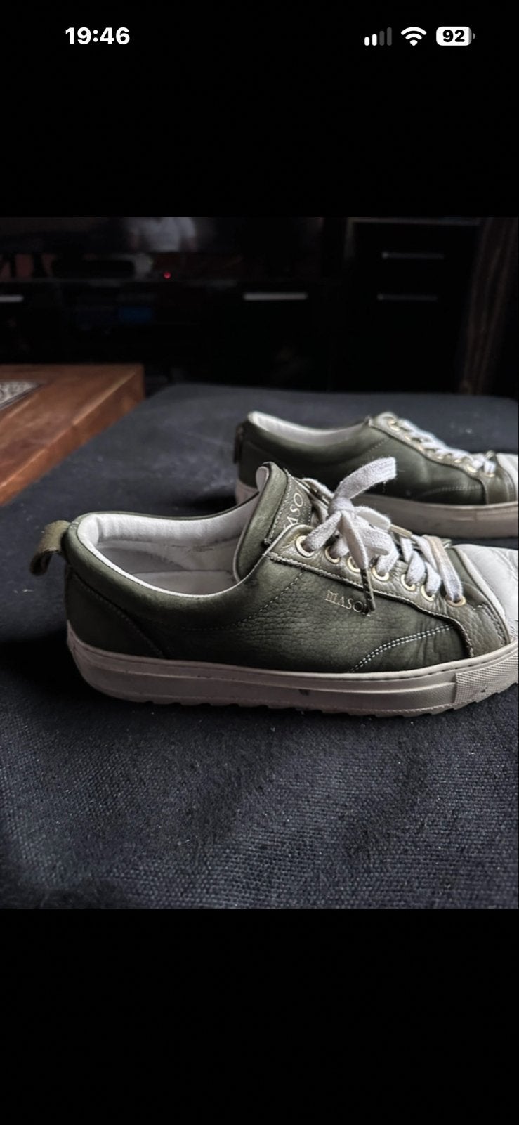 Mason Garments sneakers - Groen - Maat 43, Ophalen of Verzenden, Gedragen, Overige kleuren, Sneakers of Gympen