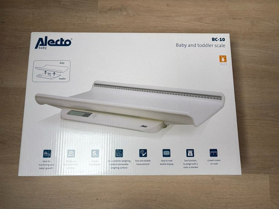 Alecto BC-10 Babyweegschaal, Ophalen, Minder dan 10 kg, Overige typen, Fijner dan 1 gram
