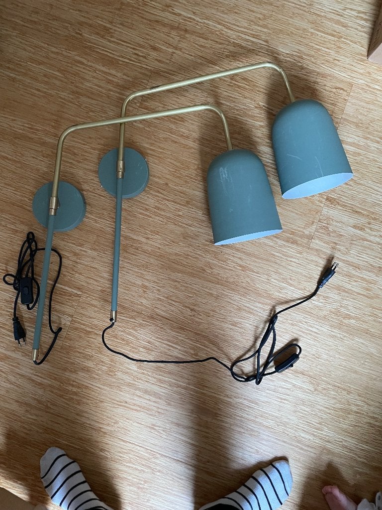 Kave home stalen wandlamp Audrie, Ophalen, Gebruikt, Bedlamp, E27 (groot)