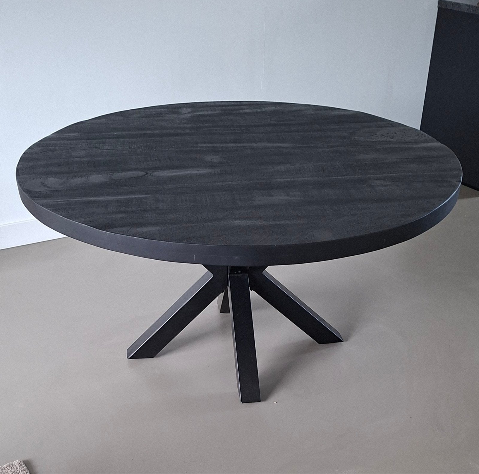 Ronde Mango Tafel (150cm), Huis en Inrichting, Tafels | Eettafels, Rond, Ophalen of Verzenden, Zo goed als nieuw, Vijf personen of meer