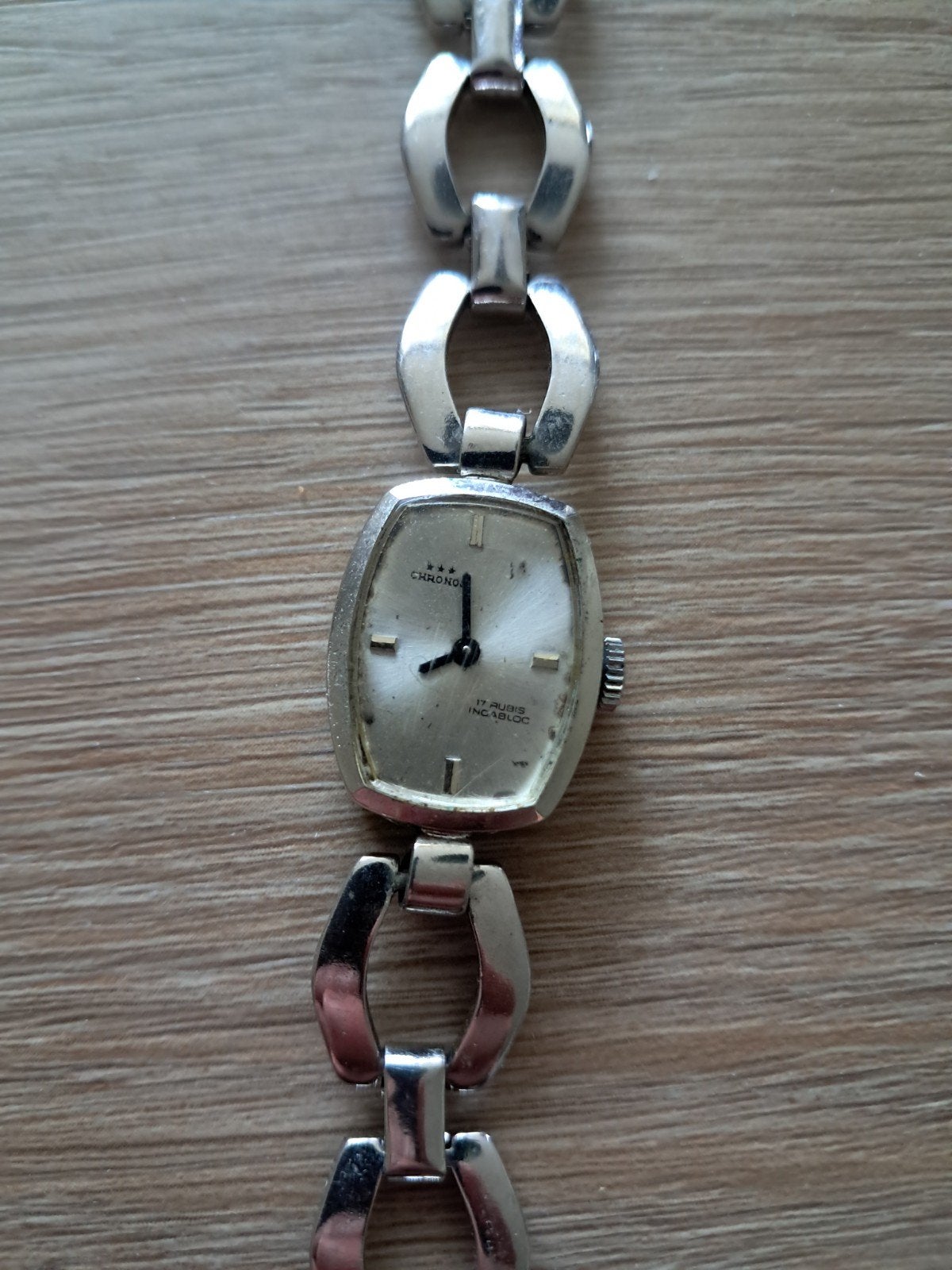 Vintage Chronos dames polshorloge, 17 jewels, Zwitsers, Ophalen of Verzenden