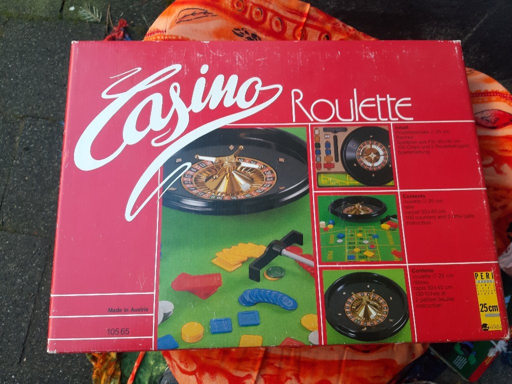 Casino Roulette spel van Peri, 25 cm, Een of twee spelers, Ophalen, Gebruikt, PERI