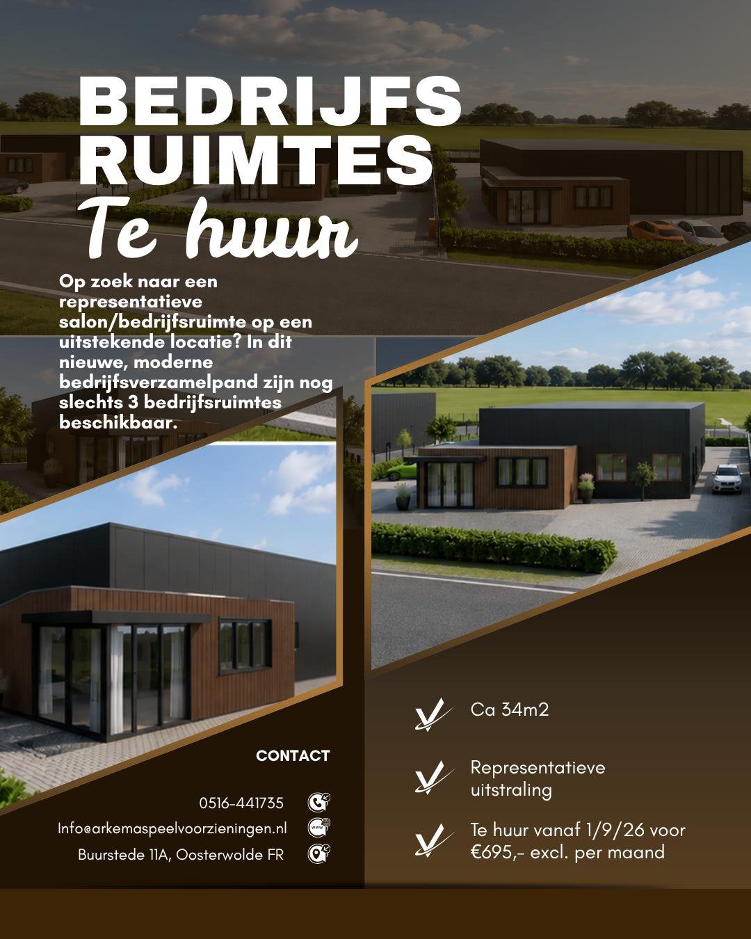 Salon/bedrijfsruimte te huur Oosterwolde, Zakelijke goederen, Bedrijfsruimte