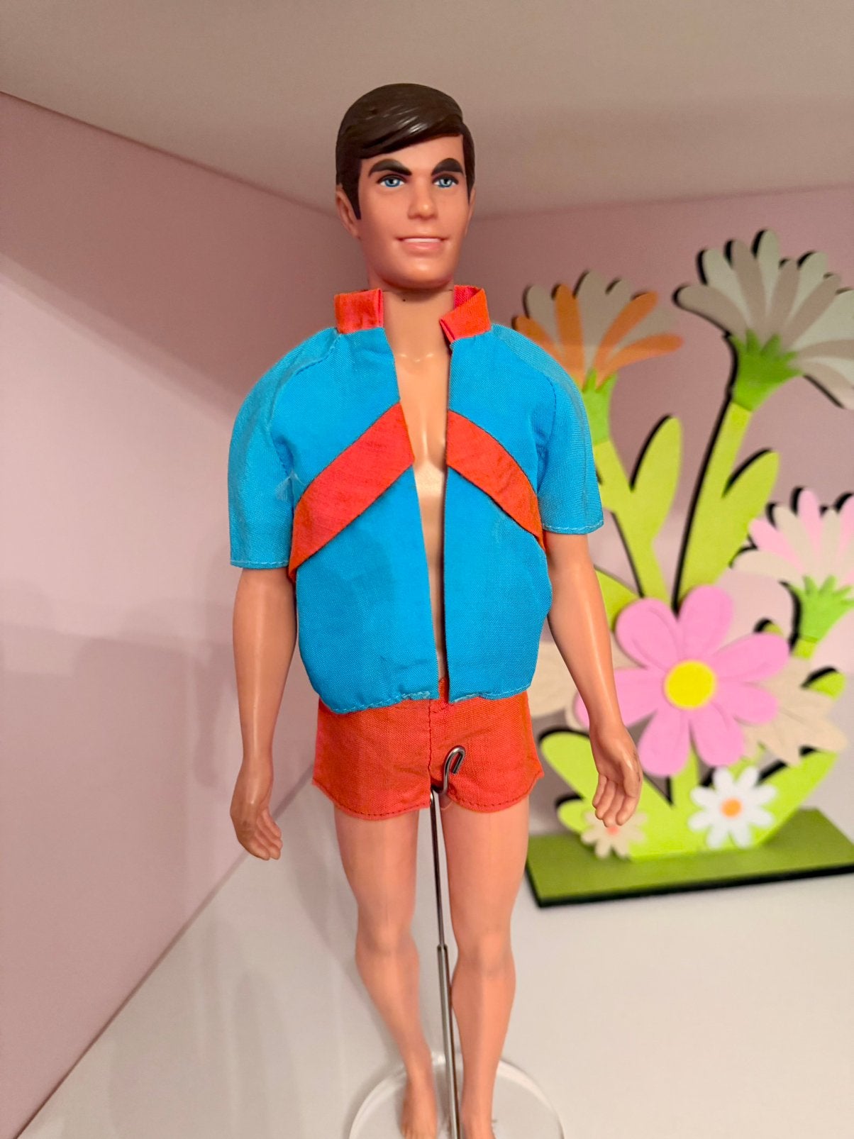 Barbie Good looking Ken 1970 vintage, Verzenden, Zo goed als nieuw, Fashion Doll