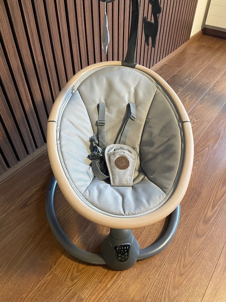 Maxi cosi Electric Baby Swing Wipstoel Grey, Schommelstoel, Ophalen, Overige merken, Met gordel(s) of riempje(s)