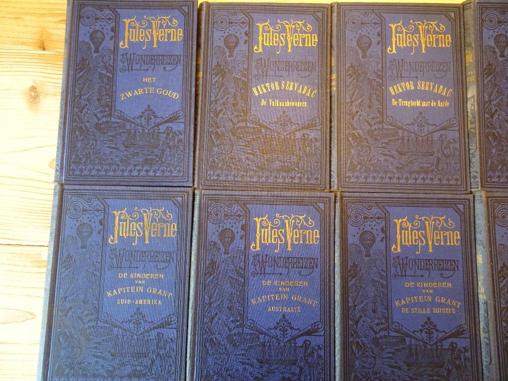 Jules Verne Blauwe reeks Elsevier, Boeken, Gelezen, Ophalen of Verzenden, Nederland, Jules Verne