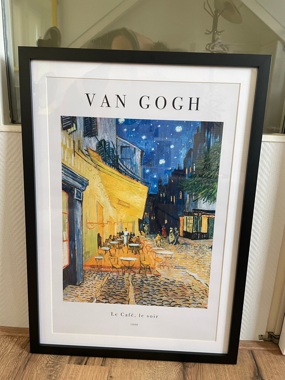 Van Gogh 'Le Café, le soir' ingelijste print, 50x70cm, Impressionistisch, Ophalen of Verzenden, Print, Ingelijst