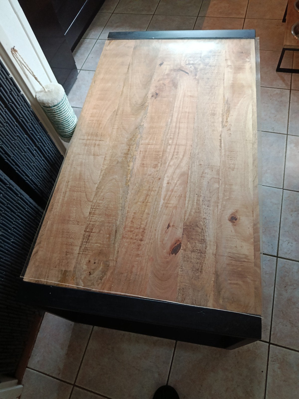 Mango houten salontafel, zo goed als nieuw, Ophalen of Verzenden, Zo goed als nieuw, Overige houtsoorten
