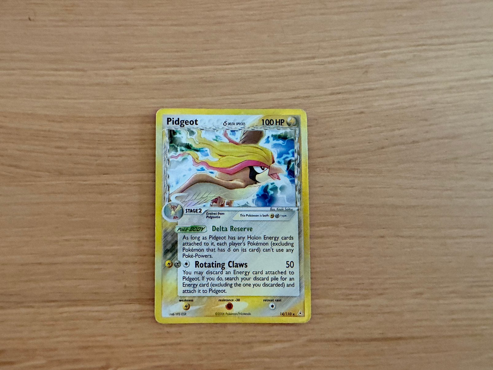Pidgeot 14, Ophalen of Verzenden, Gebruikt, Losse kaart