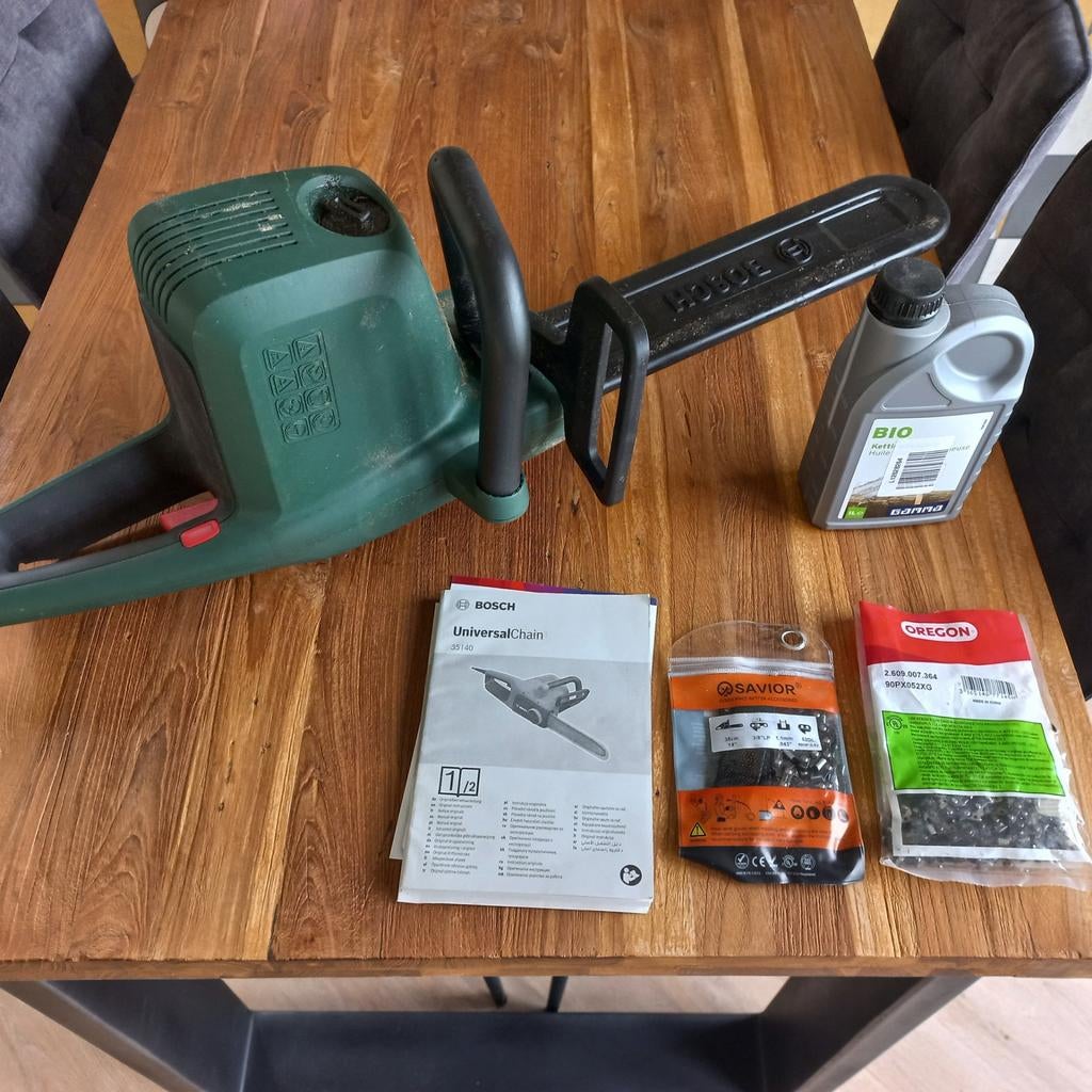 Bosch kettingzaag universalchain 35, Tuin en Terras, Ophalen, Gebruikt, Overige typen, Bosch