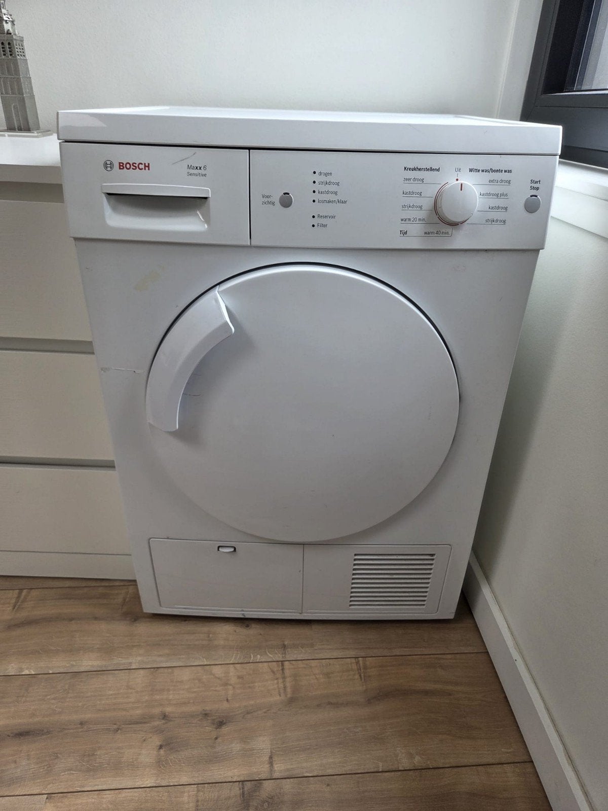 Bosch Maxx 6 Sensitive Condensdroger, Witgoed en Apparatuur, Wasdrogers, Gebruikt, Condens, Voorlader, 6 tot 8 kg, 85 tot 90 cm