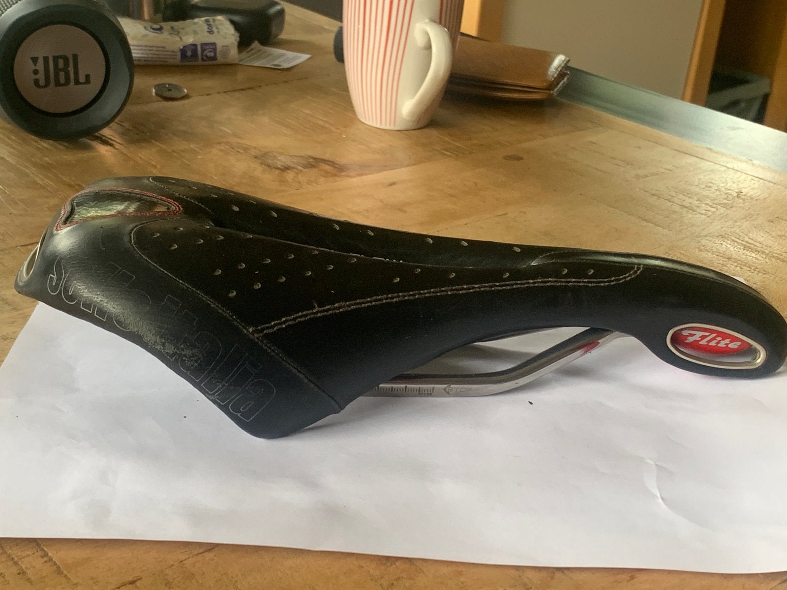 Selle Italia Flite gel flow racezadel, Ophalen of Verzenden, Zo goed als nieuw, Zadel, Titanium