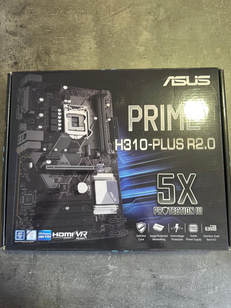 ASUS Prime H310-PLUS R2.0 Moederbord - Nieuw, Ophalen of Verzenden, Nieuw, Intel, DDR4