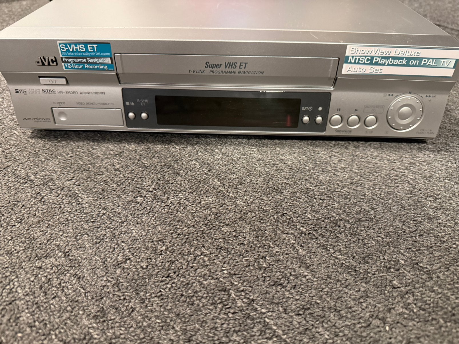 JVC Super VHS ET videorecorder HR-S6950, Ophalen of Verzenden, Zo goed als nieuw, VHS-speler of -recorder