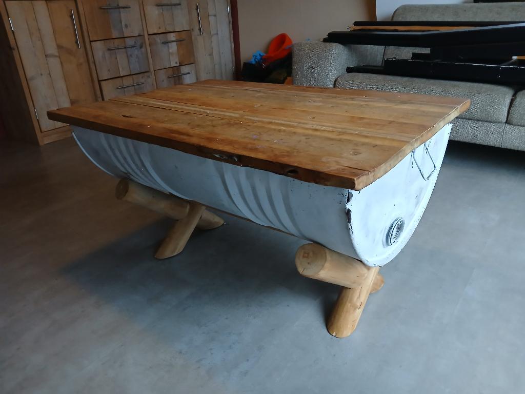Salontafel, Huis en Inrichting, Tafels | Salontafels, Ophalen, Gebruikt, 50 tot 100 cm, 50 tot 75 cm
