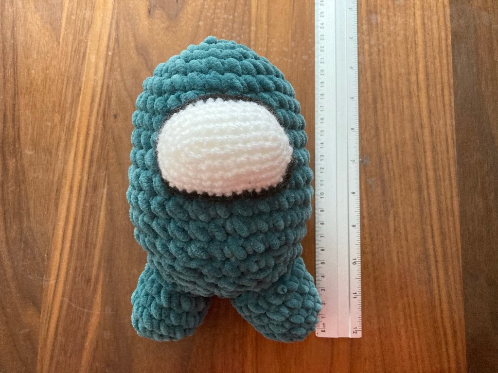 Among us gehaakt poppetje knuffel knuffeltje groen 20 cm!, Groen, Overige merken, Overige karakters, Overige typen