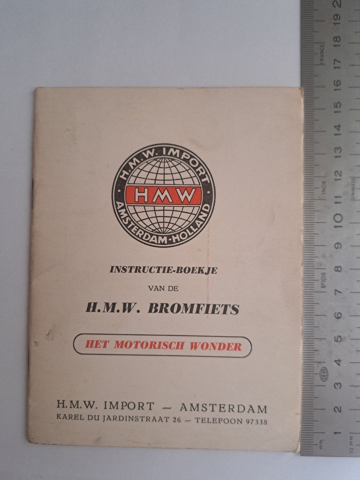 HMW Nederlandstalig instructieboekje 32 BLZ met foto en info, Fietsen en Brommers, Ophalen of Verzenden