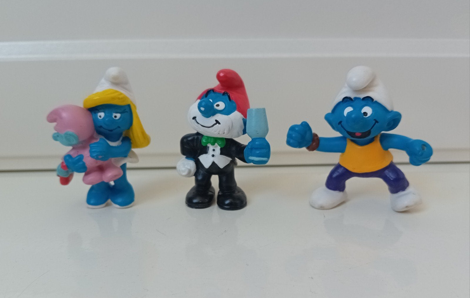 3 smurfen Schleich, Ophalen of Verzenden, Zo goed als nieuw, Poppetje, Figuurtje of Knuffel