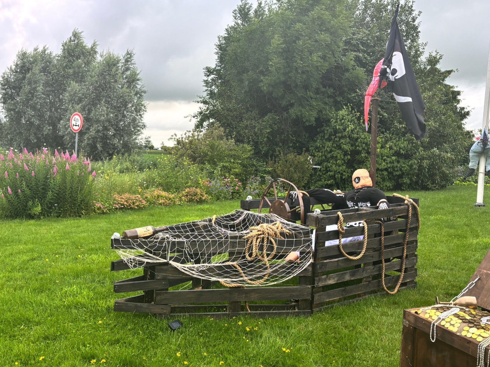 Piratenthema versiering voor themafeest/straatversiering, Ophalen, Zo goed als nieuw, Versiering