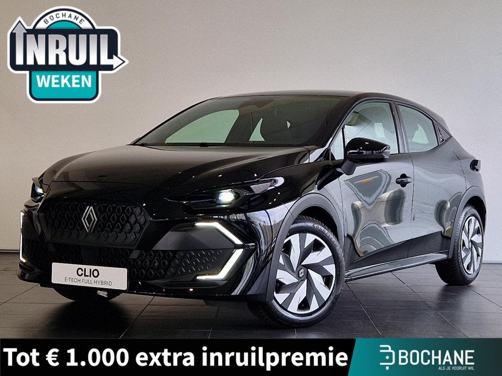 Renault Clio 1.8 Hybrid 160 evolution VOORRAAD l ALL-SEASON, Auto's, Renault, Stof, 4 cilinders, Met garantie (alle), Zwart