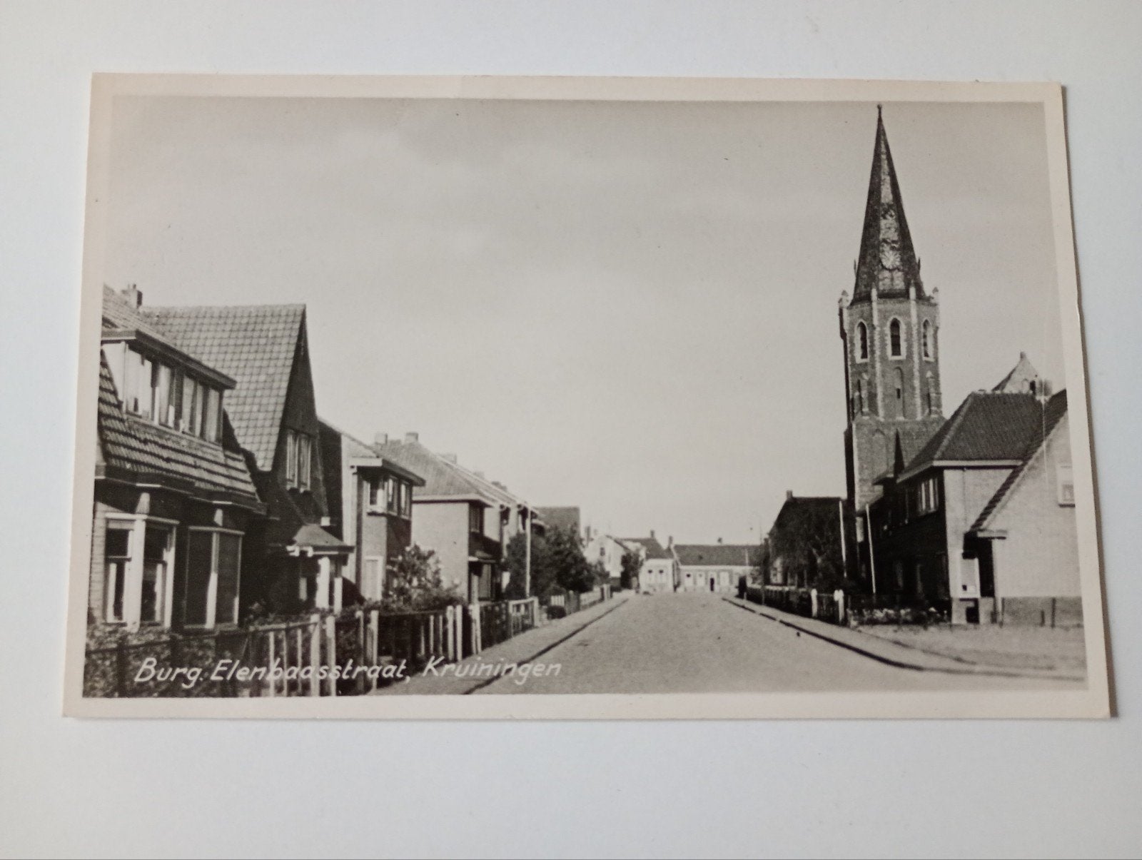 Kruiningen Burgemeester Elenbaasstraat, Ophalen of Verzenden, 1940 tot 1960, Ongelopen, Zeeland