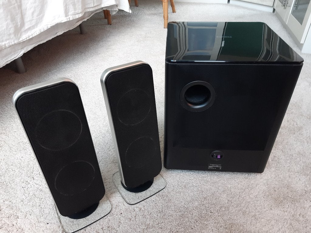 Philips luidsprekers HTS7200, Audio, Tv en Foto, Ophalen, Philips, Gebruikt, Speakerset
