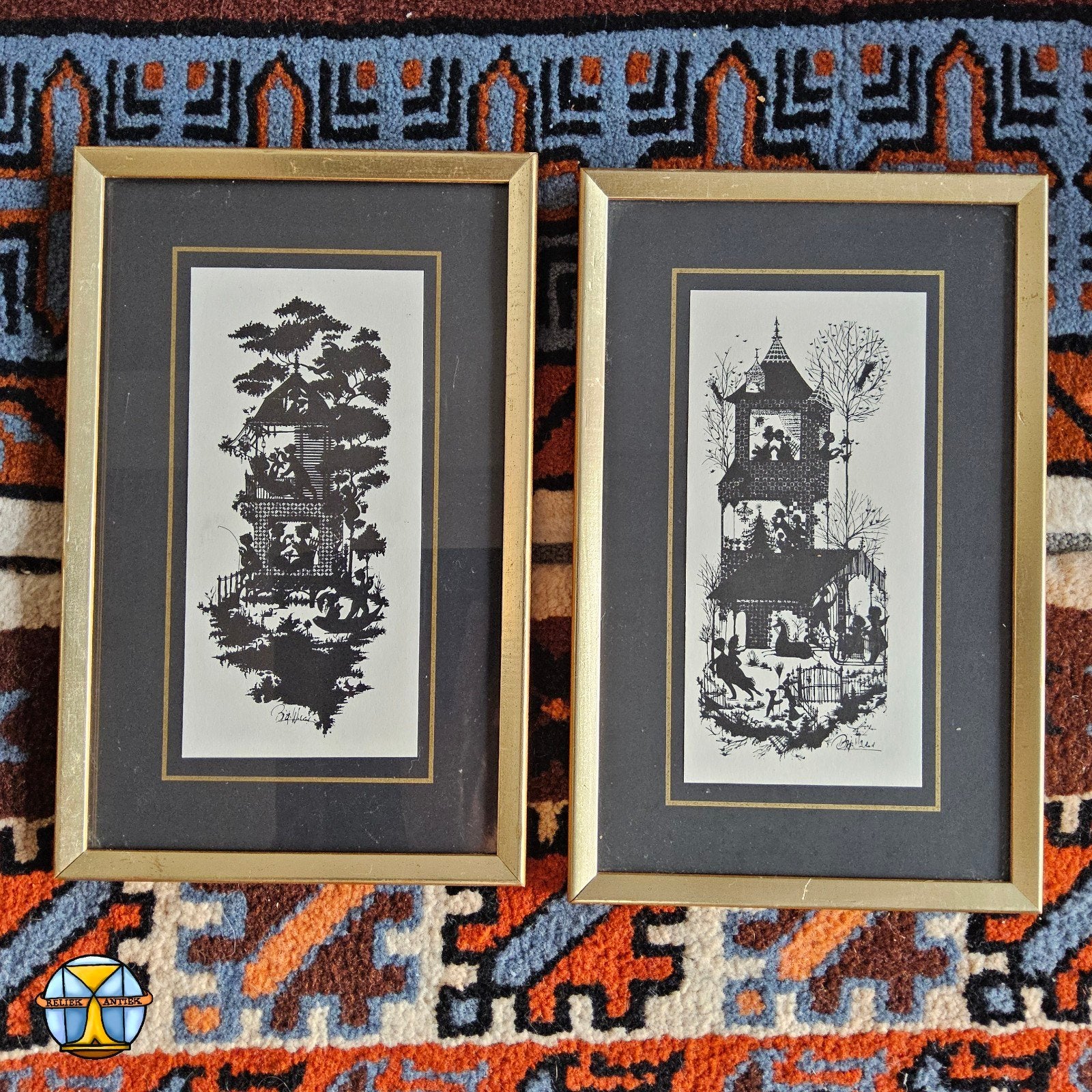 Vintage Deense lithografie Bjorn Wiinblad 4 jaargetijden, Ophalen of Verzenden