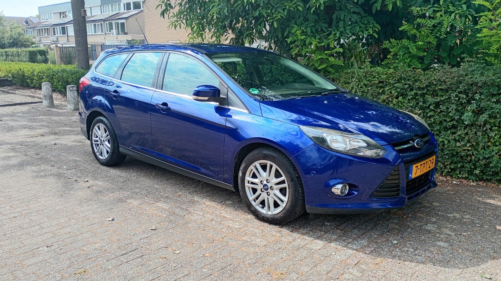 Ford Focus 1.6 Tdci 85KW Wagon 2014 Blauw, Euro 5, Stof, 4 cilinders, Blauw