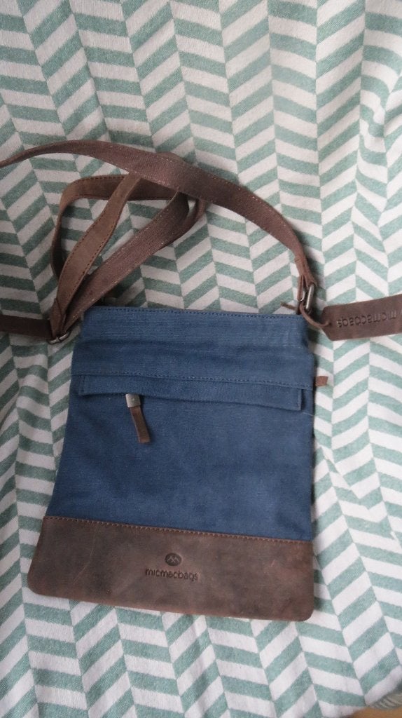 Micmacbags, canvas met leer, tas, nieuw, 28x23cm, he/da, Sieraden, Tassen en Uiterlijk, Tassen | Schoudertassen, Overige merken