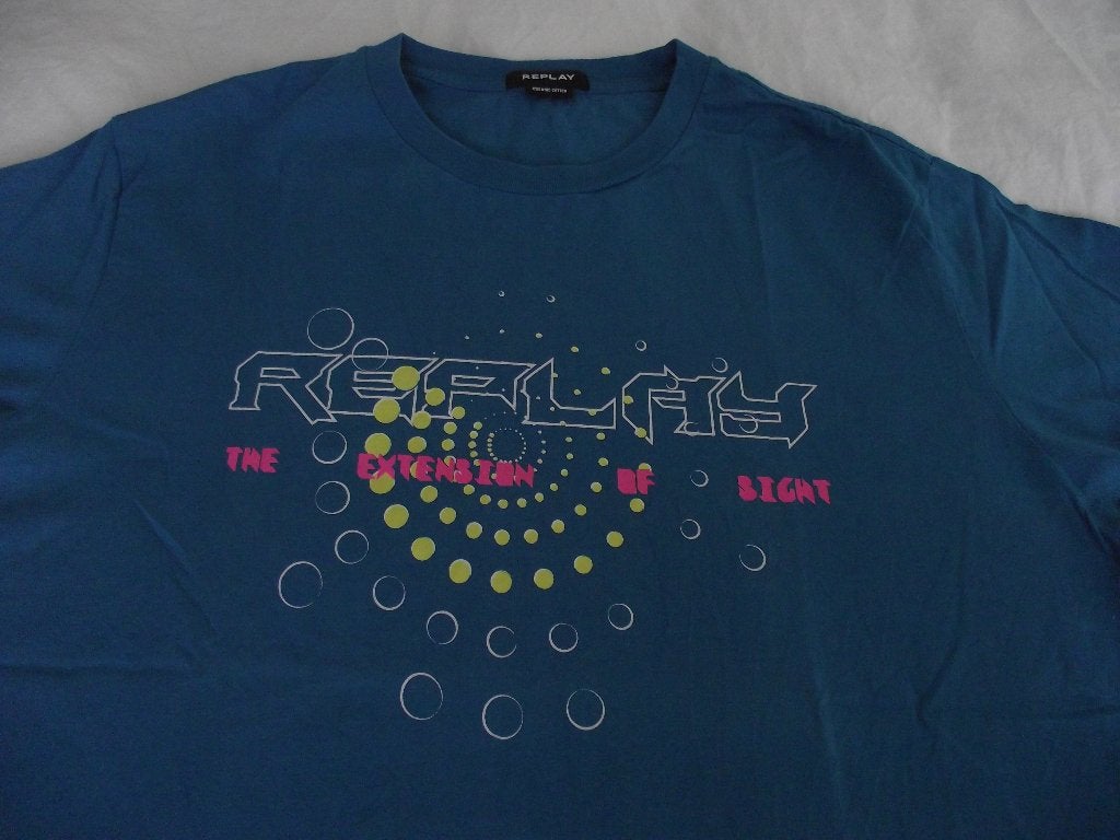 Nieuw turquoise Replay The extension of light T-shirt XXL, Blauw, Nieuw, Overige maten, Ophalen of Verzenden