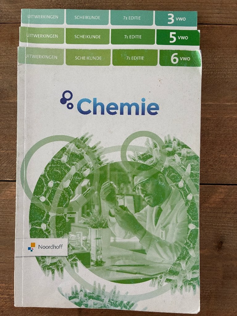 Antwoorden en uitwerkingen Scheikunde Chemie vwo, Ophalen of Verzenden, Gelezen, VWO, Scheikunde