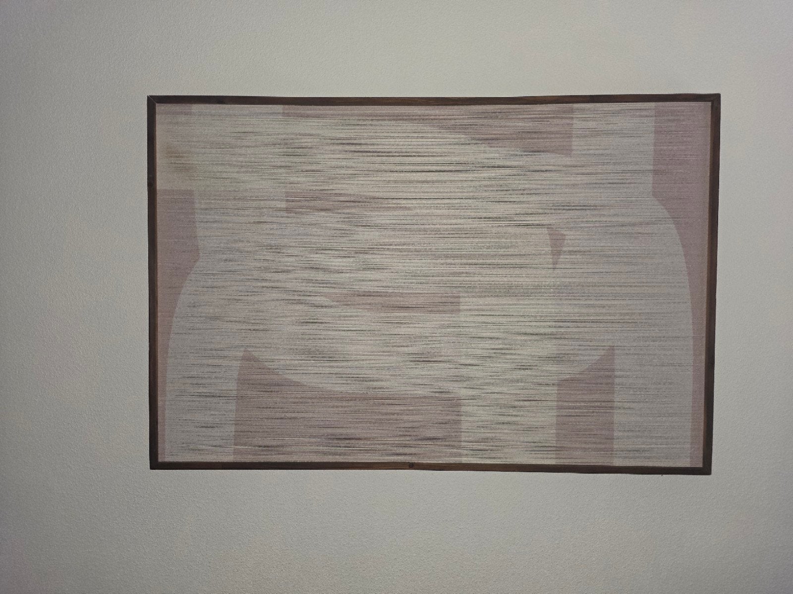 ByBoo Schilderij met Geweven Stof en Houten Lijst 120x80cm, Ophalen