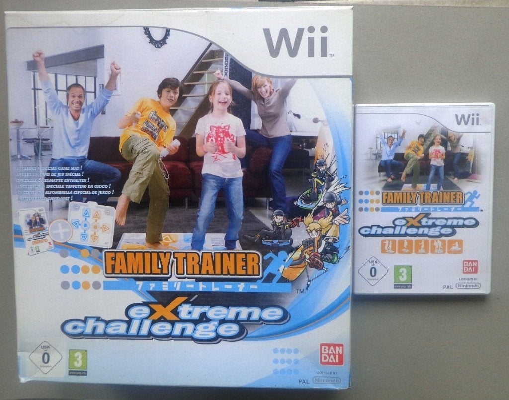 Family Trainer Extreme Challenge + mat compleet in doos, Spelcomputers en Games, 1 speler, Ophalen of Verzenden, Zo goed als nieuw