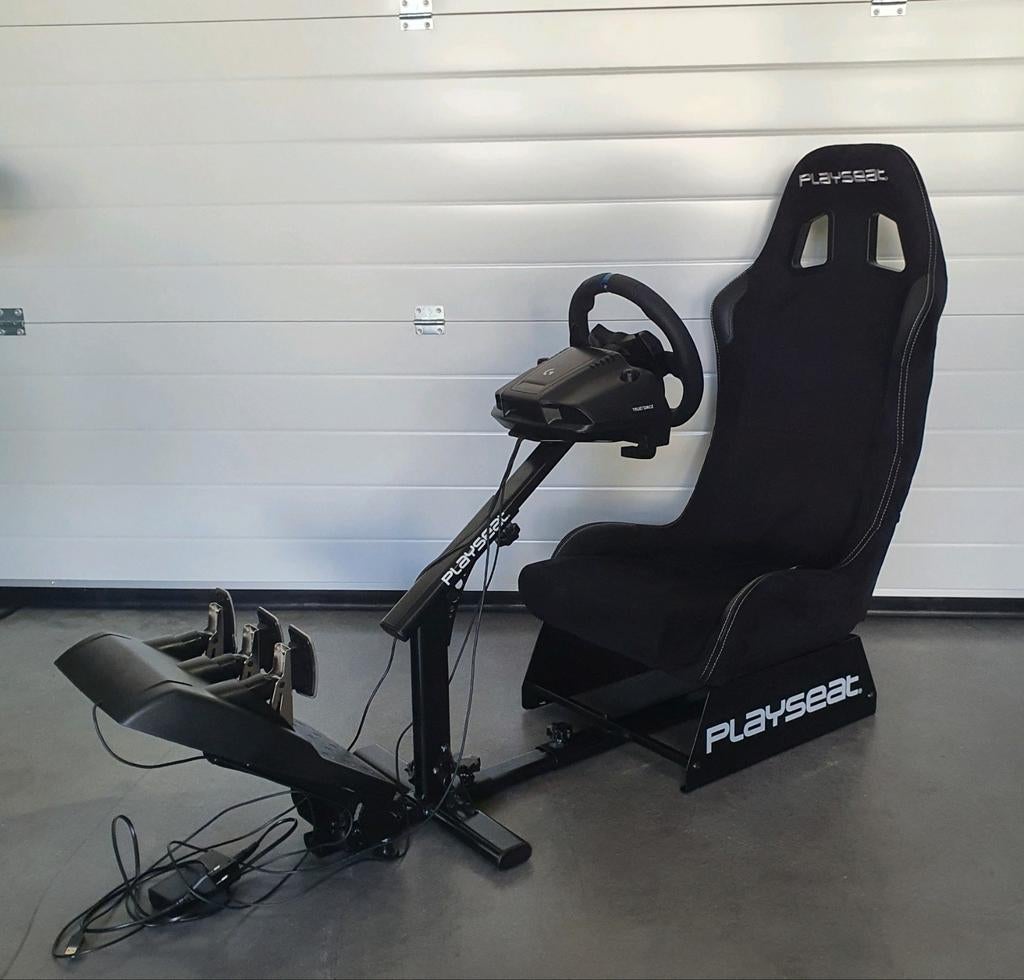 Playseat Alcantara + Logitech G923 PS4 / PS5, Ophalen, Racen en Vliegen, Refurbished, N.v.t