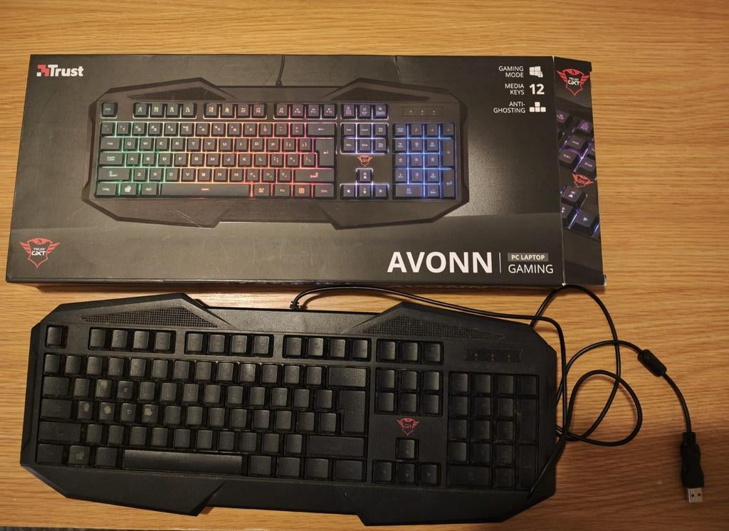 Trust avonn gaming toetsenbord, Computers en Software, Tru, Gaming toetsenbord, Ophalen of Verzenden, Qwerty