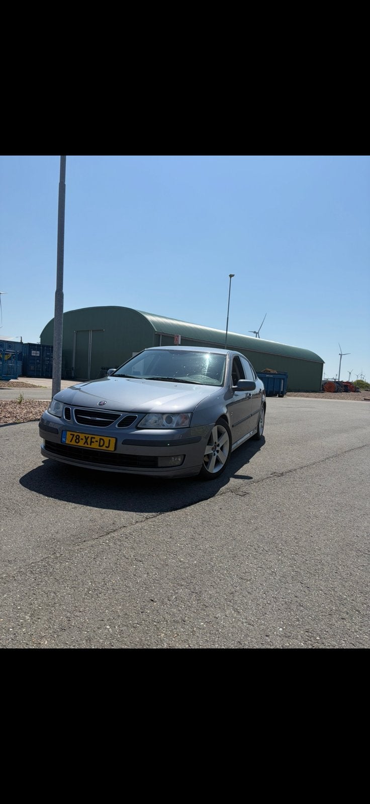 Saab 9-3 1.8 T Sport Sedan 2007 Grijs, Auto's, Saab, Zwart, 4 cilinders, Leder en Stof, Origineel Nederlands