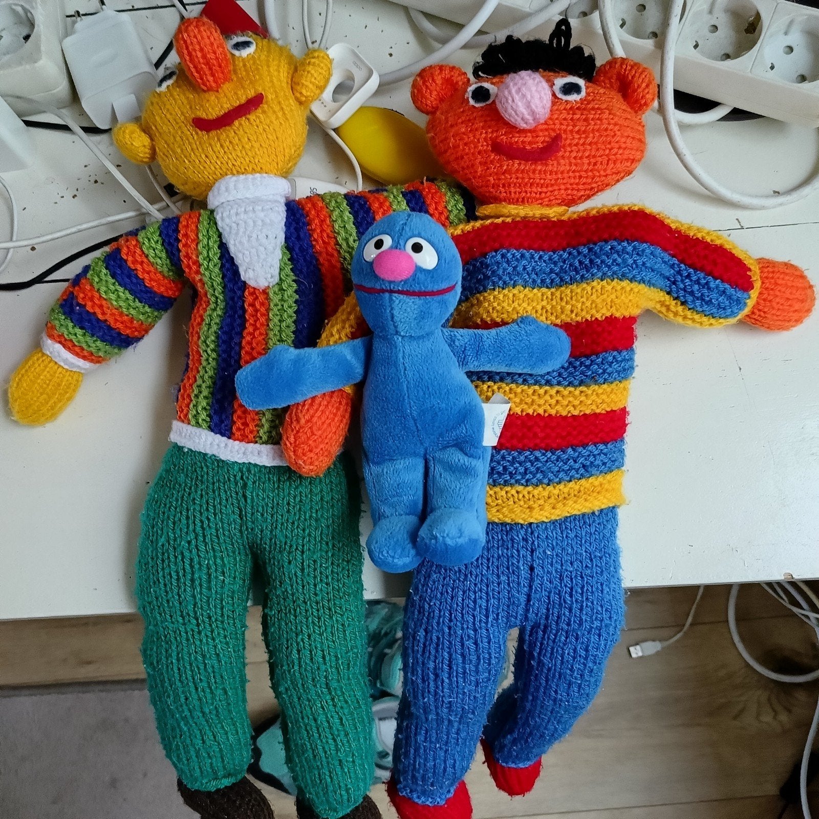 Sesamstraat Knuffels: Bert, Ernie en Grover, Gebruikt, Overige merken, Overige typen, Ophalen of Verzenden