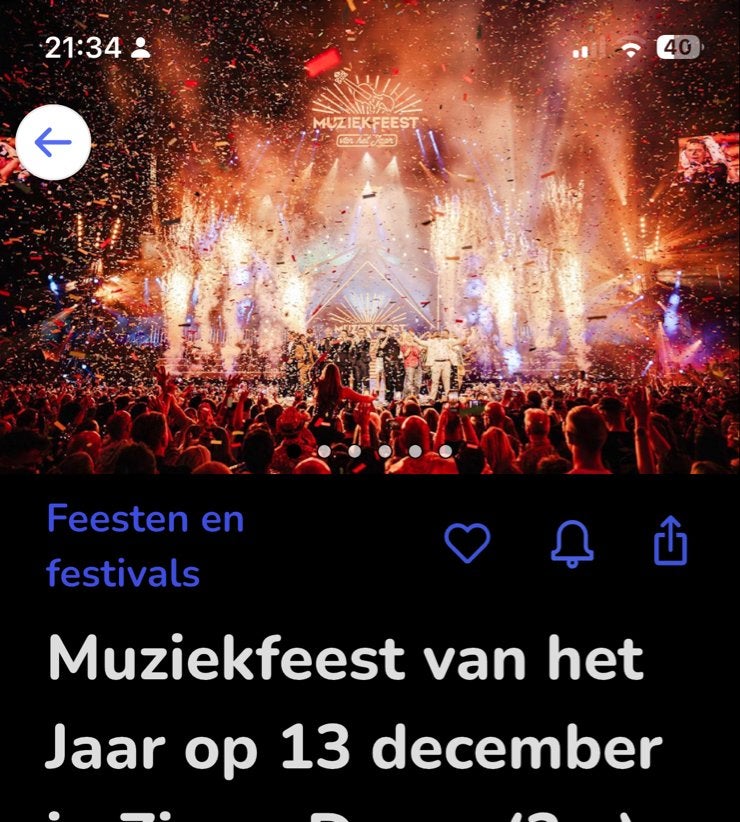 Mooie muziek evenementen, Twee personen
