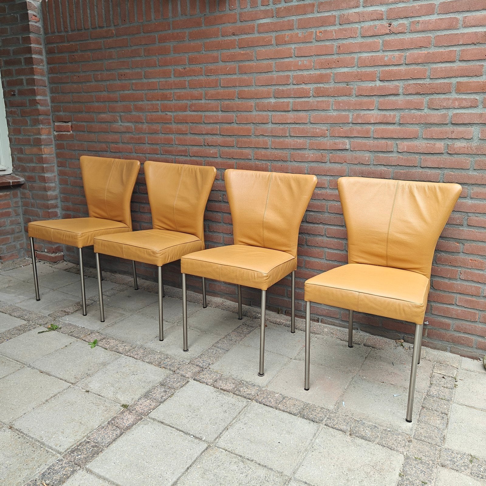 vier eetkamer stoelen, Huis en Inrichting, Stoelen, Ophalen, Gebruikt, Vier