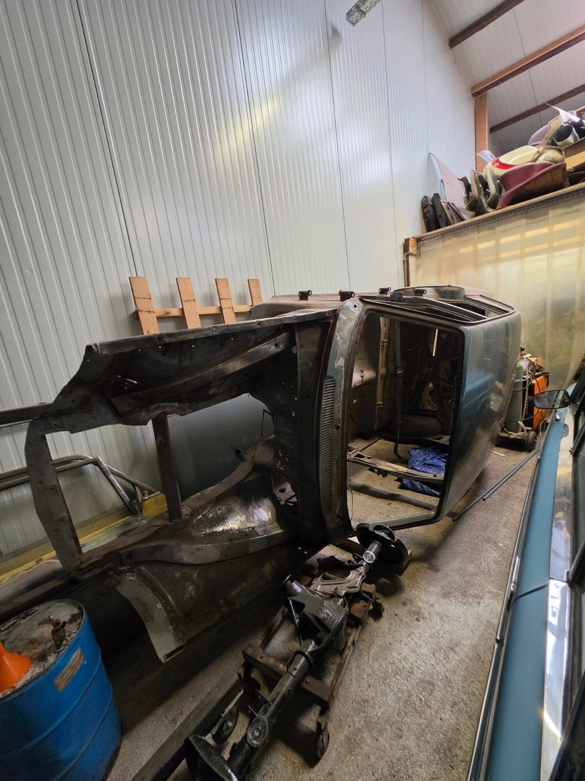 Volvo 164 B30A Carrosserie op spit - Restauratieproject, Auto-onderdelen, Ophalen, Volvo
