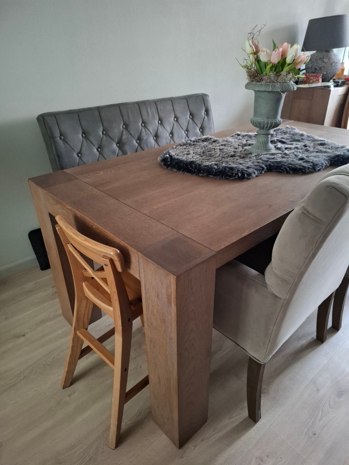 Nog nette eiken eettafel 180x90, Ophalen, Gebruikt