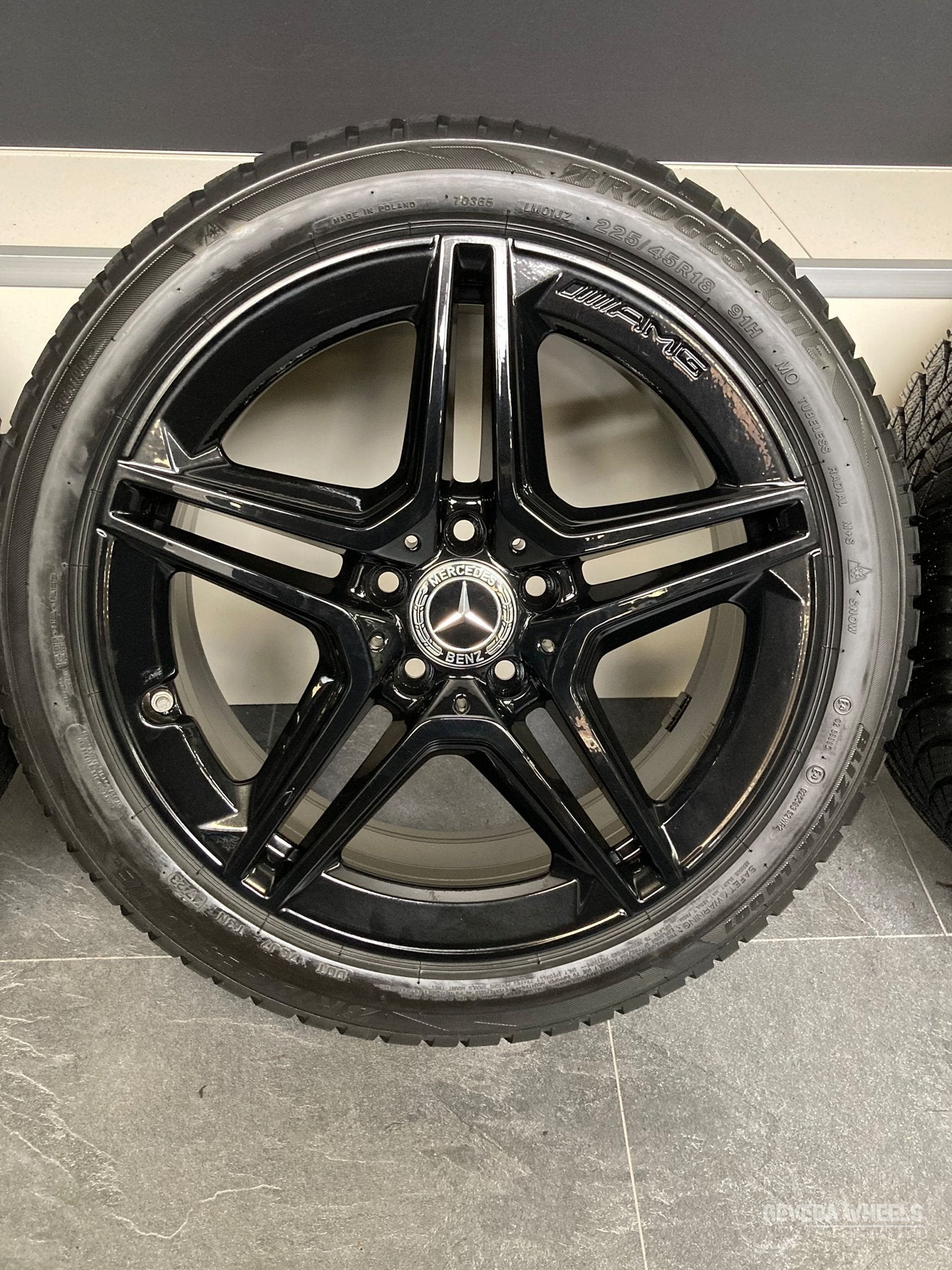 18” originele Mercedes A W177 AMG velgen winterbanden 5x112, Auto-onderdelen, Banden en Velgen, 18 inch, Gebruikt, -, -